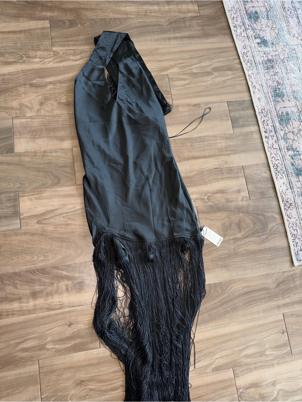 Show Me Your MuMu Black Jasmine Fringe Maxi Dress - Picture 4 of 5